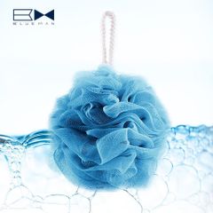 Bông Tắm Tròn Cao Cấp Màu Xanh Dương BlueMan - Bông Tắm Massage Tạo Bọt Mềm Mại, Làm Sạch Da Chết và Dưỡng Ẩm Da 20gr