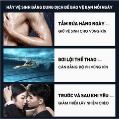 Dung Dịch Vệ Sinh Nam Giới Blueman Lành Tính Khử Mùi Ngắn Nấm Ngứa 200ml - Hudu Cosmetics