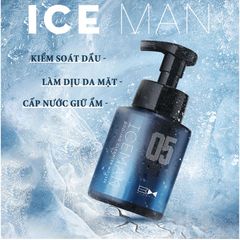 Sữa Rửa Mặt Nam Da Dầu Trắng Da Ngừa Mụn Thương Hiệu Blueman Iceman 180ml Dạng Bọt - Hudu Cosmetics