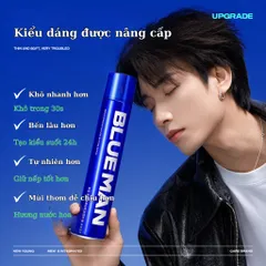 Sáp Vuốt Tóc Nam Blueman - Keo Xịt Giữ Nếp Lâu, Tăng Độ Phồng, Hương Thơm Dễ Chịu, 90g