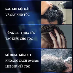 Sáp Vuốt Tóc Nam Blueman - Keo Xịt Giữ Nếp Lâu, Tăng Độ Phồng, Hương Thơm Dễ Chịu, 90g