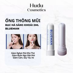 Ống Hít Thông Mũi Bạc Hà Blueman Sảng Khoái Giảm Buồn Ngủ Căng Thẳng 10g - Hudu Cosmetics