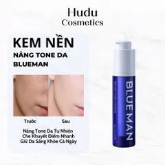 Kem che khuyết điểm cho nam Light Makeup kem nâng tone da, chống nắng Blueman 50ml - Hudu Cosmetics