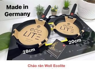 Chảo Rán Woll Eco Lite 24cm - Nhôm Tái Chế, Chống Dính Sapphire, Dùng Cho Mọi Loại Bếp - Thiết Kế Thân Thiện Môi Trường