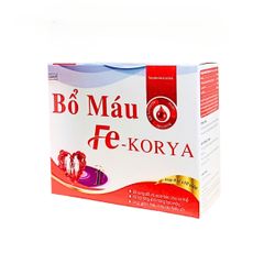 Viên uống BỔ MÁU FE KORYA Bổ sung sắt và acid folic cho cơ thể - Hộp 8 vỉ x 10 viên nang mềm