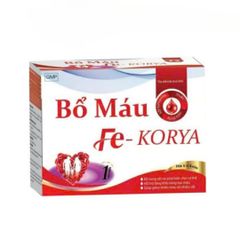 Viên uống BỔ MÁU FE KORYA Bổ sung sắt và acid folic cho cơ thể - Hộp 8 vỉ x 10 viên nang mềm