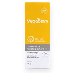 Dầu Gội Megaderm Chống Gàu và Ngứa Da Đầu - Chiết Xuất Clombazole 75g, Giải Pháp Hiệu Quả Cho Da Đầu Khỏe Mạnh