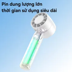 Quạt Cầm Tay Mini Không Cánh QT10 - Quạt Để Bàn Pin USB, Độ Ồn Thấp, Thiết Kế Dễ Thương và Tiện Lợi