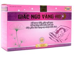 Viên Uống Ngủ Ngon Giấc Ngủ Vàng HD Hồng - Hỗ Trợ Ngủ Sâu, Thư Giãn Tinh Thần - Hộp 30 Viên Chất Lượng Cao