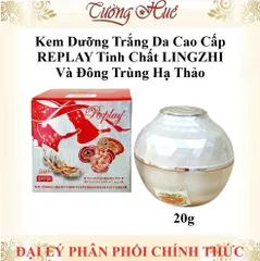 Kem Dưỡng Trắng Da Cao Cấp REPLAY Tinh Chất LINGZHI & Đông Trùng Hạ Thảo 20g - Chống Nhăn, Làm Mờ Nám, Sáng Da Tự Nhiên