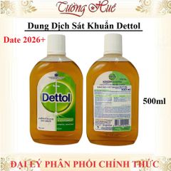 Dung Dịch Sát Khuẩn Dettol Đa Năng 500ml/1000ml - Diệt Khuẩn 99,9% An Toàn Cho Gia Đình, Khử Trùng Bề Mặt & Da