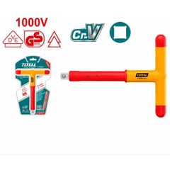 Tay Vặn Chữ T Cách Điện Total THITH121 1/2 Inch - Dụng Cụ Siết Mở Bu Lông Đai Ốc An Toàn 1000V cho Ngành Điện và Cơ Khí