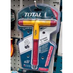Tay Vặn Chữ T Cách Điện Total THITH121 1/2 Inch - Dụng Cụ Siết Mở Bu Lông Đai Ốc An Toàn 1000V cho Ngành Điện và Cơ Khí