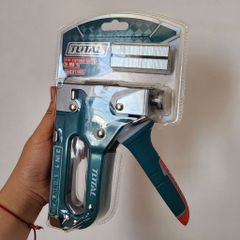 Kìm Bấm Đinh Ghim Đa Năng Total THT31143 - 3 Trong 1 Cho Ghim U T và Ghim Thẳng, Tay Cầm Bọc Nhựa Êm Ái, Dùng Cho Gia Dụng và Nội Thất