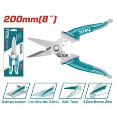 (HT6) Kéo cho thợ điện 200mm Total THT118871.[2505]81600