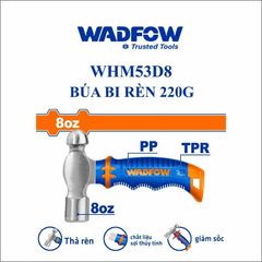 Búa Đầu Tròn Mini 220g WADFOW WHM53D8 - Dụng Cụ Rèn Thép Carbon 45 với Tay Cầm Nhựa Sợi Thủy Tinh, Thiết Kế Độc Đáo