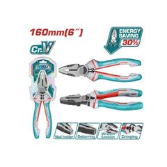 Kìm Răng 6inch Total THT210606 - Dụng Cụ Tiện Ích Bền Bỉ Thép CR-V, Tay Cầm Nhựa PP-TPR Ổn Định, Thiết Kế Thoải Mái