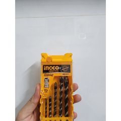 Bộ Mũi Khoan Bê Tông 5 Chi Tiết INGCO AKD3051 - Dụng Cụ Chuyên Dụng Cho Khoan Gạch, Bê Tông, Chất Liệu Hợp Kim Chịu Nhiệt