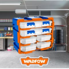 Bộ tủ nhựa 6 hộp đựng linh kiện Wadfow WTB8346 - Giải pháp lưu trữ tiện ích, chất liệu PP bền bỉ, kích thước 380x182x320mm