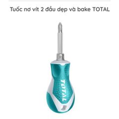 Tua vít mini 2 đầu TOTAL THT250216 - Dụng cụ tiện ích với tay cầm hoán đổi dễ dàng, chất liệu thép CR-V, kích thước 6.3X75MM