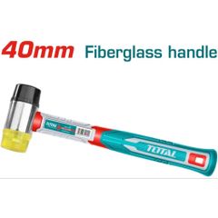 Búa Nhựa và Cao Su Total THRUH6940 40mm - Tay Cầm Sợi Thủy Tinh Chắc Chắn, Dụng Cụ Đóng Không Gây Hỏng Bề Mặt
