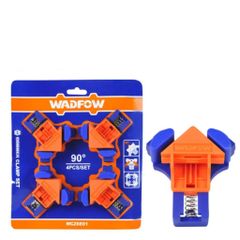 Bộ kẹp cố định góc 90 độ WadFow WCZ6E01 - Thiết kế thép bền, thao tác nhanh cho làm mộc và DIY, giữ vật liệu chắc chắn