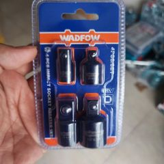 Bộ 4 Đầu Chuyển Tuýp Wadfow WMS6404 - Hợp Kim CrV Chịu Lực, Dùng Cho Máy Khoan Vặn Vít Và Cần Siết Tay