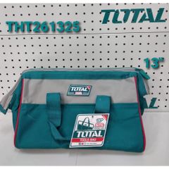Túi đựng đồ nghề 13 inch TOTAL THT261325 - Khung cứng, tải trọng 12kg, tiện ích cho thợ sửa chữa và DIY