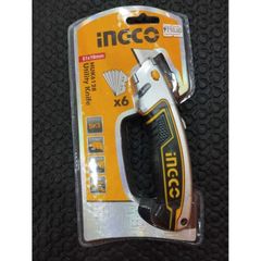 [Tặng 6 lưỡi dao] Dao Rọc Giấy INGCO – Bền Bỉ, Khóa Chặt, Cắt Gọn Từng Đường