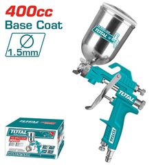 Dụng Cụ Phun Sơn TOTAL TAT10402 - Bình Nhôm 400ml, Đầu Phun 1.5mm, Áp Suất 3.0-4.0 Bar, Thiết Bị Tiện Ích Sử Dụng Hiệu Quả