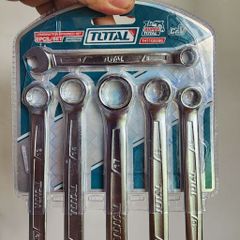 Bộ Cờ Lê Vòng Miệng TOTAL THT102266 - 6 Chi Tiết Thép CR-V Chống Gỉ, Dụng Cụ Sửa Chữa Xe Máy, DIY Tại Nhà