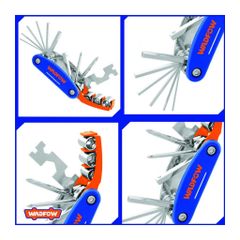 Bộ Dụng Cụ Đa Năng WADFOW WHK4516 16 Trong 1 - Hex Key, Tua Vít, Socket, Mỏ Lết 4-in-1, Tiện Lợi Cho Sửa Chữa Xe, Gia Đình, DIY
