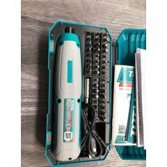 Máy vặn vít 4V Total TSDLI0403 - Tích điện sạc, kèm 10 mũi vít, đèn LED hỗ trợ, dụng cụ tiện ích cho sửa chữa gia đình và đồ nội thất