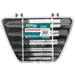 Bộ Mũi Taro Lấy Ốc Gãy Total TACSE0061 - 6 Chi Tiết Thép Cứng 3-25mm, Dụng Cụ Chuyên Dụng Cho Cơ Khí Sửa Chữa
