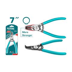 Kìm Mở Phe Vòng Ngoài Mũi Cong TOTAL THTJ21802 - Dụng Cụ Tiện Ích 7 inch, Đường Kính 1,8mm, Thực Hiện Công Việc Dễ Dàng