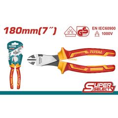 Kìm cắt 7 inch cách điện TOTAL THTIP2571 - Dụng cụ tiện ích công nghiệp, tay cầm an toàn lên đến 1000V, hiệu suất cao