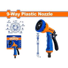 Vòi Xịt Tưới Cây Đa Năng 9 Chế Độ WADFOW WNE9E34 - Tay Bóp Nhựa Bền, Điều Chỉnh Tia Nước - Phù Hợp Rửa Xe, Vệ Sinh Sân Vườn