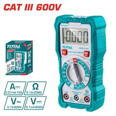 Đồng hồ đo điện dòng cơ bản Total TMT46001 - Màn hình LCD 1999 số đếm, Phù hợp cho Dụng cụ và Thiết bị Tiện ích