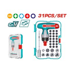 Bộ 31 Đầu Tua Vít Total TACSD30316 - Chất Liệu CR-V, Đa Năng, Tay Cầm Chống Trượt - Dụng Cụ Sửa Chữa Điện Tử và Gia Dụng