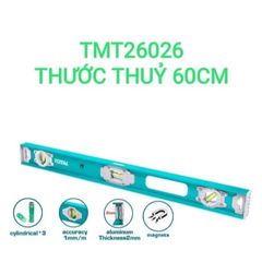 Thước Thủy 60cm Có Nam Châm TOTAL TMT26026 - Dụng Cụ Hữu Ích Tiện Lợi Cho Xây Dựng và Sửa Chữa