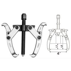 Cảo Kéo 2 Chấu Total THTGP246 4 Inch - Chất Liệu Cr-V Chịu Lực 3000kg, Dụng Cụ Hỗ Trợ Tháo Linh Kiện Cơ Khí, Sửa Chữa Ô Tô