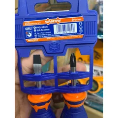Bộ 2 Tua Vít Mini Dẹp và Bake Thép CR-V WADFOW WSS1202 - Dụng Cụ Tiện Ích Chất Lượng Cao