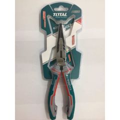 Kìm Mũi Nhọn Mỏ Dài Total THT220806S 200mm - Thép CR-V, Tay Cầm Chống Trượt, Dụng Cụ Sửa Chữa Điện Tử và Cơ Khí Chính Hãng