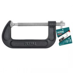 Cảo Chữ C Total THT13161 6 Inch - Dụng Cụ Kẹp Chặt Vật Liệu Gang Đúc, Thép Bền cho Thợ Mộc và DIY