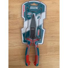 Kìm Mỏ Nhọn Trợ Lực Total THTC520806 - Dài 215mm, Chất Lượng Cao, Tiện Dụng Cho Thợ Điện, DIY Cắt, Uốn, Giữ Dây