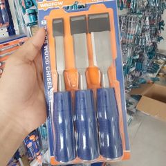 Bộ 3 Đục Gỗ WADFOW WWC2203 - Dụng Cụ Chạm Khắc Gỗ Sắc Bén, Cán Gỗ Chắc Chắn cho Thợ Mộc và DIY Tại Nhà