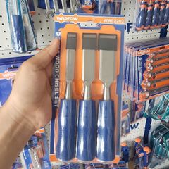 Bộ 3 Đục Gỗ WADFOW WWC2203 - Dụng Cụ Chạm Khắc Gỗ Sắc Bén, Cán Gỗ Chắc Chắn cho Thợ Mộc và DIY Tại Nhà