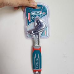Mỏ Lết 8 Inch Cán Cao Su Mềm Thép Cr-V TOTAL THT101086 - Dụng Cụ Sửa Chữa Chất Lượng Cao, Kích Thước Điều Chỉnh 0-30mm