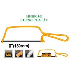Khung cưa sắt mini INGCO MHHF1501 - Dụng cụ cắt sắc bén 150mm, lý tưởng cho DIY và sửa chữa nhà.