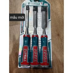 Bộ 3 Đục Gỗ Thép Cr-V TOTAL THT41K0302 - Dụng Cụ Tiện Ích Chất Lượng Cao Cho Nghề Mộc